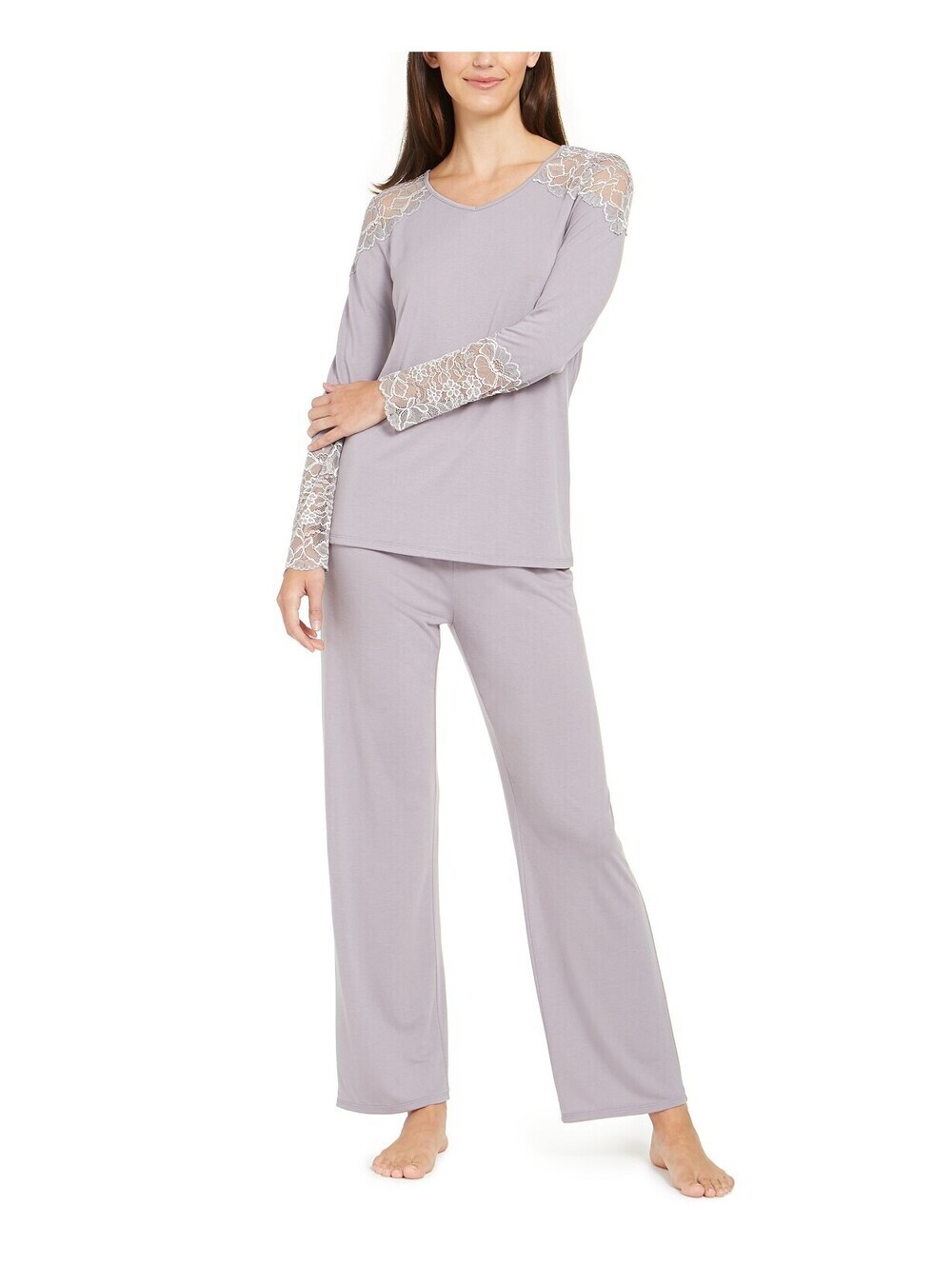Charter Club Womens Lace-Trim Pajama Set Size 2XL